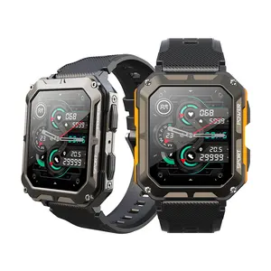 2024新着C20Pro reloj SmartWatch1.83インチアンサーコールスポーツウォッチ大バッテリーIP68防水メンズウォッチスマート