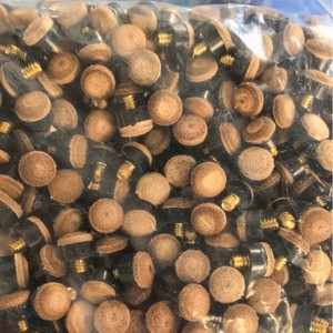Billiard Cue End Cap <b>Rubber</b> Brass Joint Durable Replacement Part For Billiard Cues - Product Image 1