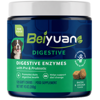 Probiotiques pour chiens en comprimés mous, formule vétérinaire, marque privée personnalisée, pour la santé digestive et cutanée, toutes races