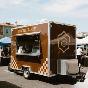 Carrito de Helados, Milkshake, Waffles, Bebidas, Remolque para Negocios de Catering, Remolque de Comida Móvil Totalmente Equipado - Product Image 4