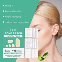 Kit de patchs anti-acné multi-tailles pour enlever les boutons du visage et du corps Autocollants anti-acné de différentes formes