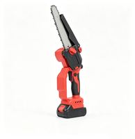 Mini-tronçonneuse sans fil 6/8 pouces, sans balais, portable, à batterie lithium-ion pour la taille des arbres et la coupe du bois