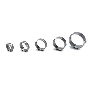 Abrazadera de manguera de una oreja de acero inoxidable PEX de 12.7, 17.8, 20.8, 23.3, 25.4 mm para reparación de plomería - Product Image 2