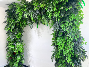 SPR personnalisé 7D <span class=keywords><strong>plante</strong></span> verte feuille arc <span class=keywords><strong>mur</strong></span> de fleurs mariage soie artificielle Rose panneau toile de fond fête fleurs décoratives pour <span class=keywords><strong>mur</strong></span> - Product Image 6