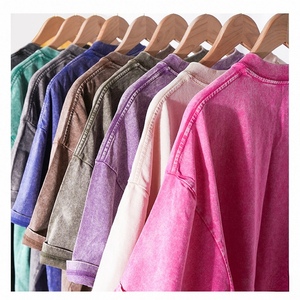 Camiseta Oversize de Algodón 230GSM con Lavado Ácido para Hombre, Estilo Vintage Desgastado, Cuello Redondo, Streetwear, Logotipo Personalizado OEM ODM - Product Image 1