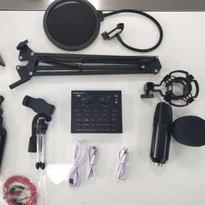 Support de microphone de <span class=keywords><strong>studio</strong></span> de bonne qualité Bm800 et <span class=keywords><strong>carte</strong></span> <span class=keywords><strong>son</strong></span> V8 pour <span class=keywords><strong>studio</strong></span> à domicile, diffusion en direct, chant, enregistrement - Product Image 1