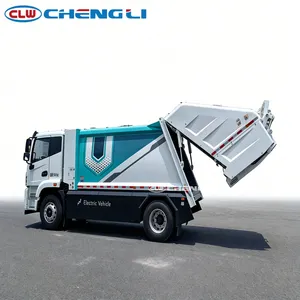 รถบรรทุกไฟฟ้า CLW 13cbm 18T รถบดอัดที่มีระบบชาร์จที่รวดเร็วสำหรับสุขาภิบาลในเขตเทศบาล - Product Image 5