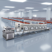 Machine de séchage et de stérilisation automatique PLC pour poudre de piment et flocons de piment rouge broyés, par micro-ondes