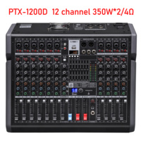 Système audio professionnel PTX-800D, équipement sonore PA, console de mixage DJ, 8 canaux, 1 sortie AUX, 99 effets DSP