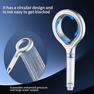 Doccetta a mano Daily Comfort con filtro a carbone attivo in plastica, design ad anello cavo, filtrazione visibile e aumento pressione - Product Image 5