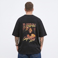 T-shirts pour hommes personnalisés en usine, de haute qualité, en spandex et polyester, col rond, imprimés, style hip-hop, manches courtes, streetwear