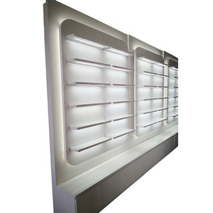 Tùy Chỉnh Quang Học Cửa Hàng Đồ Nội Thất Kính Cửa Hàng Thiết Kế Nội Thất Gỗ Kính Hiển Thị Kệ Kính Đứng Hiển Thị Tủ - Product Image 1