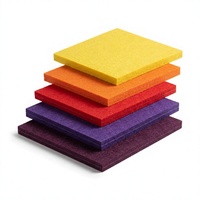 Panneaux acoustiques muraux en feutre coloré, panneaux décoratifs absorbants le son pour plafond, à coller, pour bureau et studio