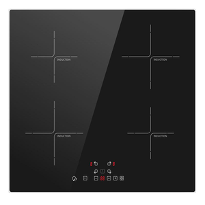 Placa de Inducción Integrada de 4 Quemadores, 6000W de Alta Potencia, Superficie de Vitrocerámica, Control Táctil - Product Image 1