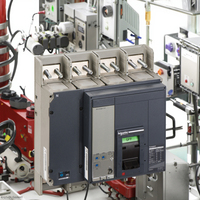 Disyuntor Schneider MCCB ComPact NS1600N, 50kA/415VAC, Unidad de disparo Micrologic 2,0, 1600A, fijo, 4 polos 4d 33484 C160N420FM