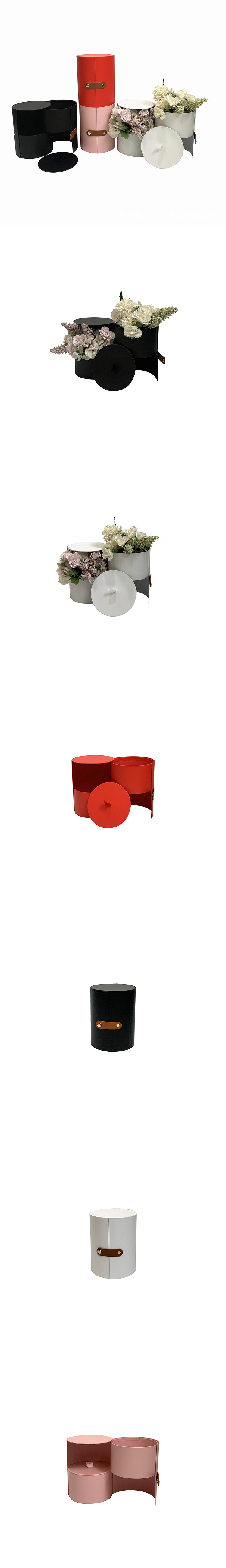 round tube bouquet double layer gift box custom logo cylinder bridesmaid paper packaging soap roses cajas para flores flower box