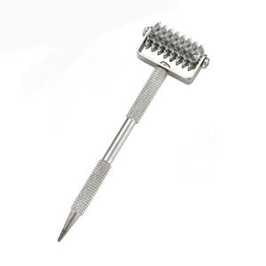 Masajeador Facial de madera y acero inoxidable, rodillo de masaje corporal de Metal con esfera con <span class=keywords><strong>rueda</strong></span> Espinosa - Product Image 5