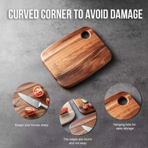 Juego <span class=keywords><strong>de</strong></span> Tablas <span class=keywords><strong>de</strong></span> <span class=keywords><strong>Cortar</strong></span> <span class=keywords><strong>de</strong></span> Madera <span class=keywords><strong>de</strong></span> Acacia Ecológicas Idealkitchen, Tablas <span class=keywords><strong>de</strong></span> <span class=keywords><strong>Cortar</strong></span> <span class=keywords><strong>de</strong></span> Cocina con Mango para Uso Doméstico - Product Image 2