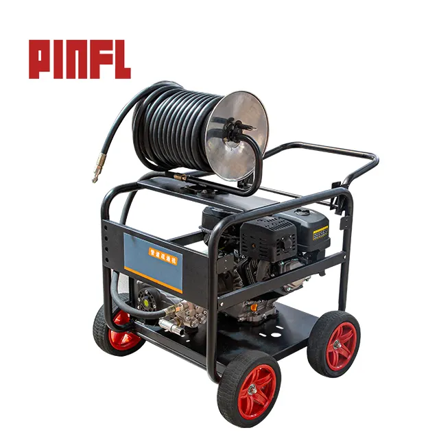 PINFL BXS-lavadora de alta presión, motor de gasolina, chorro de agua, máquina de limpieza de alcantarillado