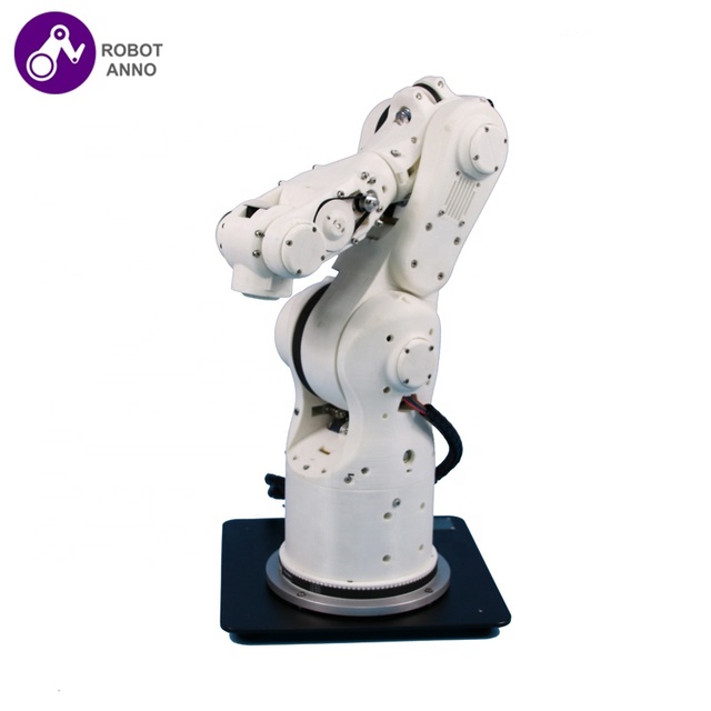New Educational 6-Axis Suction Cup Robotic Arm Desktop 3D Printed Plastic Shell Stepping Motor High Precision 0.5mm 1-Year