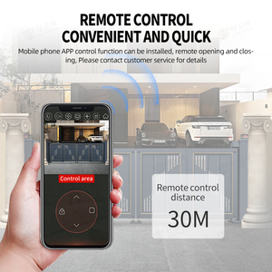 Modern kapı çit tasarımı güvenlik giriş otomatik katlanır kapı açık alüminyum kapı - Product Image 4