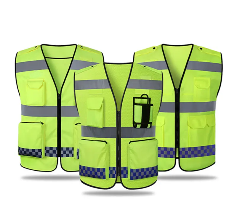 Reflektierende Verkehrs sicherheit Weste Jacken streifen Persönliche Sicherheits konstruktion Hohe Sichtbarkeit Hi Vis Arbeits sicherheit Reflect