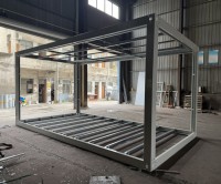 Structure de Conteneur Préfabriqué Durable en Acier Soudé pour Bureau de Chantier, Dortoir de Travailleurs, Module d'Hébergement à Construction Rapide