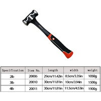 Marteaux de sécurité anti-corrosion à manche en fibre de verre forgée 2LB-4LB OEM pour charpentiers sur les chantiers de construction