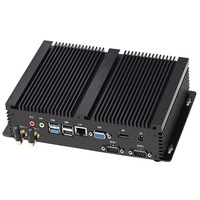 Mini PC industrial sin ventilador Partaker I7 1355U I5 1335U Win11 Ubuntu VGA HD LAN 2 * COM RS232 5 * USB2.0 2 * USB3.0 WOL IPC