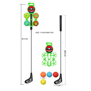 Ensemble de golf pour enfants 5 pièces avec poignée de balle, 4 balles et <span class=keywords><strong>club</strong></span> en acier inoxydable pour la pratique du putting en intérieur et en extérieur et l'entraînement sportif - Product Image 4