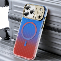 Nouvelle Coque de Téléphone de Luxe Antichoc avec Embossage, Cadre d'Objectif d'Appareil Photo en Métal et Boutons, Coque Magnétique Puissante pour iPhone 17 18 Pro Max