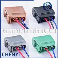 Lampu depan 2/3 Pin konektor ekor colokan sinyal belok For For untuk Mustang F150 Chevrolet