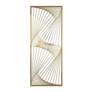LL52 Vente directe usine Panneau de séparation en acier inoxydable poli miroir doré, taille personnalisée pour villas et résidences de luxe - Product Image 2