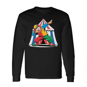 Camiseta de manga larga con diseño de payaso de circo, cuello redondo, tema de disfraz divertido - Product Image 2