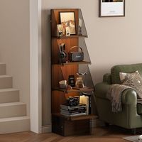 Étagère de sol en acrylique de luxe pour arbre de Noël, support de rangement transparent multi-niveaux, décoration de Noël et présentoir à livres