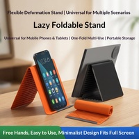 Meilleure Vente Transfrontalière : Support de Téléphone Portable Pliable Polyvalent en Plastique Souple pour Bureau, Idéal pour le Streaming et les Tablettes Universelles