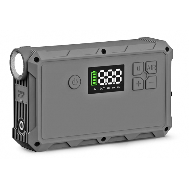 2000A Car Jump Starter With Air Compressor Portable Jump Starter Battery Booster with Air Pump Jump Starter with Tire Inflator