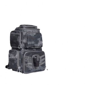 Sac à dos de pêche grande capacité certifié BSCI avec housse de pluie imperméable et porte-canne, sac de sport d'extérieur - Product Image 5