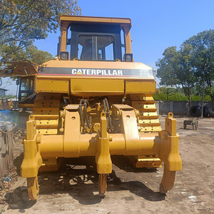 รถดันดินตีนตะขาบ Caterpillar D8R มือสองจากญี่ปุ่นแท้ เครื่องยนต์ CAT 3406 รถดันดินขนาดกลาง พร้อมหัวริปเปอร์ สำหรับงานก่อสร้างปรับระดับพื้นดิน - Product Image 3
