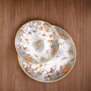 Wholesale 10 Inch Ceramic Dinner Plates <b>Sets</b> Bone China Dishes Porcelain Dinner Plates <b>Set</b> <b>for</b> 24 - Product Image 2