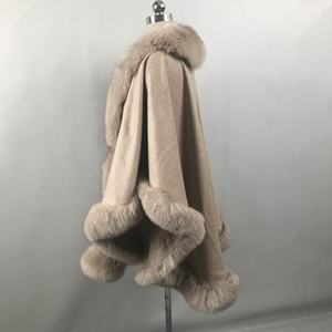 Châles en Fourrure Véritable Personnalisés pour Femme, Vente en Gros, Haute Qualité, Laine, <span class=keywords><strong>Renard</strong></span>, Cape, Cachemire, Grande Taille - Product Image 5