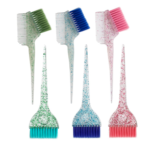 Outils de salon de coiffure Offre Spéciale Kit d'outils de teinture de cheveux scintillants Ensemble de brosses et peignes de teinture pour les cheveux - Product Image 1
