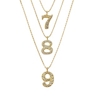 Collar con colgante de circonita de acero inoxidable yunnique, diseño geométrico con engaste pavé de 18 quilates para mujer, cadena de clavícula, regalo informal - Product Image 5