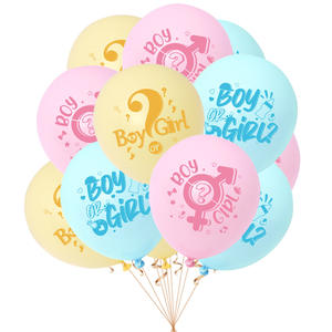 Set de Decoración para Fiesta de Revelación de Género - Guirnalda Niño o Niña, Fondo, Globos, Adorno para Pastel, Artículos para Fiesta - Product Image 4