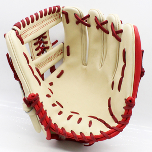 Guanto da Baseball in Pelle Kip Personalizzato con Logo Ricamato, Colore Nero, Vendita all'Ingrosso di Fabbrica - Product Image 1