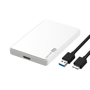 Caja para Disco Duro Móvil de <span class=keywords><strong>2</strong></span>.5 Pulgadas, USB 3.0 Externo, para Discos Mecánicos y de Estado Sólido, Universal para Computadoras de Escritorio y Portátiles, Plástico Blanco - Product Image 2