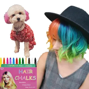 KHY-Juego de pigmentos de colores para mascotas, 12 colores, fabricante de bolígrafos para tinte de pelo para perros y niños, gran oferta