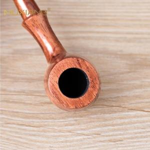 Muxiang Rosewood Smoking Pipe Bent Type 9mm Carbon Filter Solid Wood Tobacco Pipe For Men Gift - Product Image 2