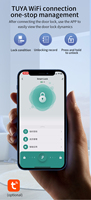 Cerradura Inteligente para Puerta con Huella Dactilar TENON K91, Resistente al Agua, Acceso sin Llave con Tarjeta RFID, Biométrica, WiFi, Control por Aplicación Tuya