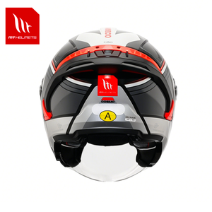หมวกกันน็อค MT Helmets รุ่น COSMO SV แบบเปิดหน้า สำหรับรถจักรยานยนต์ โครงสร้าง ABS  แผ่นปิดหน้าใส  ระบบปลดเร็ว ได้รับมาตรฐาน ECE  ลายกราฟิก - Product Image 5
